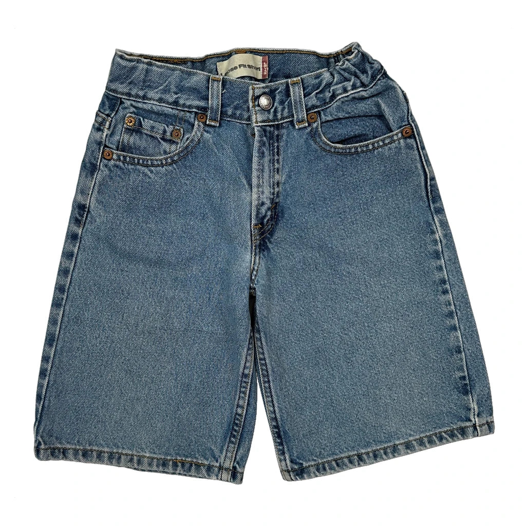 Age 7 Levis Denim Shorts - Smallw 9L Blue Cotton - Image 2
