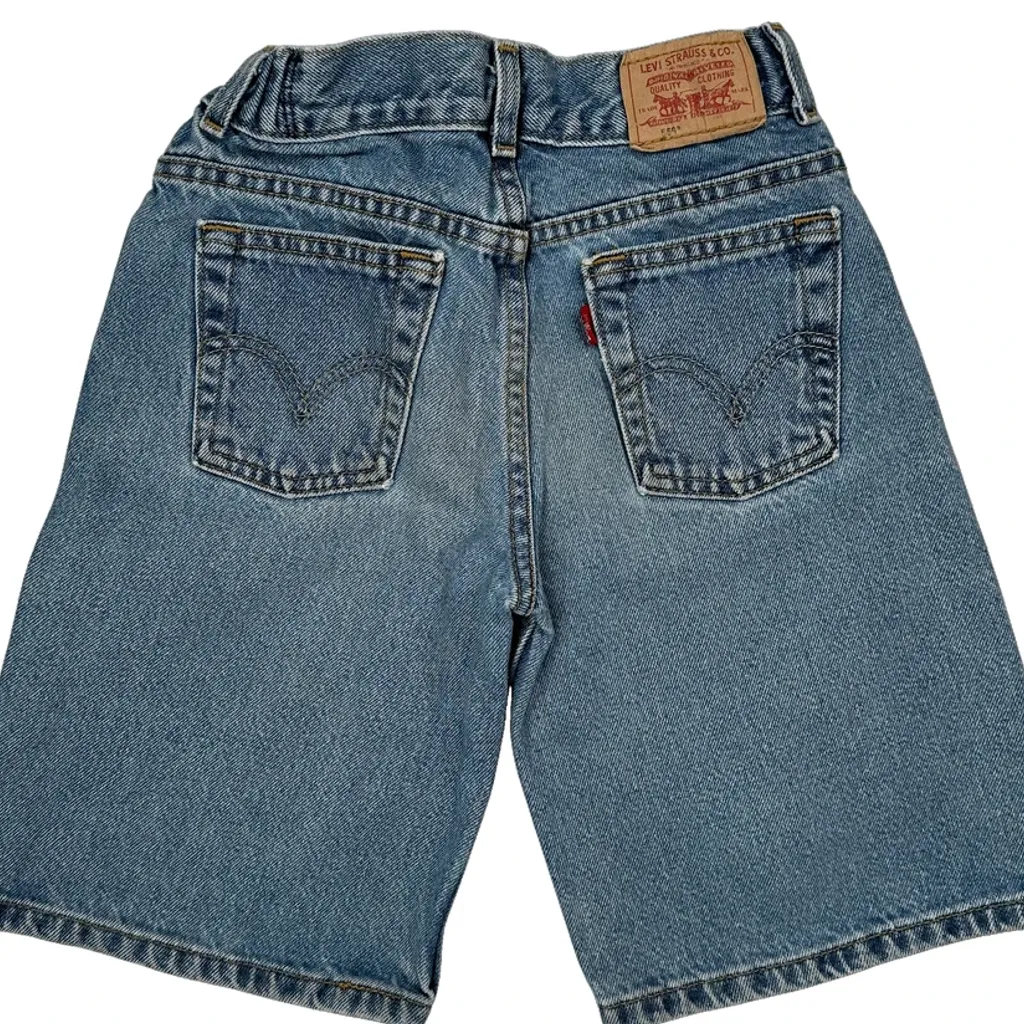 Age 7 Levis Denim Shorts - Smallw 9L Blue Cotton - Image 5