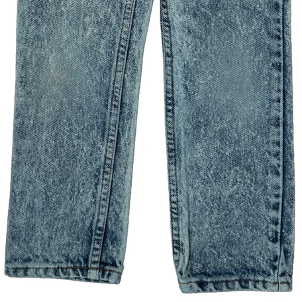 Age 7 Levis Slim Jeans - Medium Acid Wash Cotton - Image 7