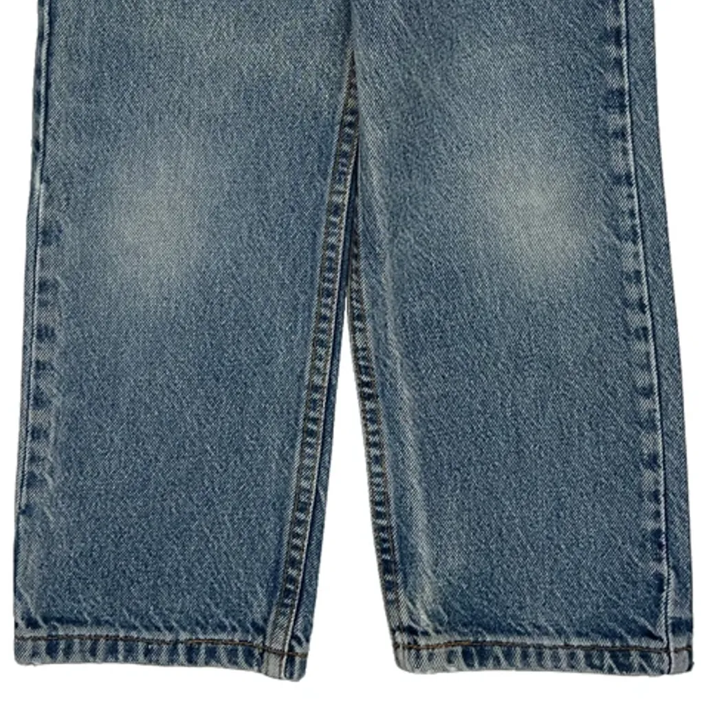 Age 7 Levis Wide Leg Jeans - Small Blue Cotton - Image 6