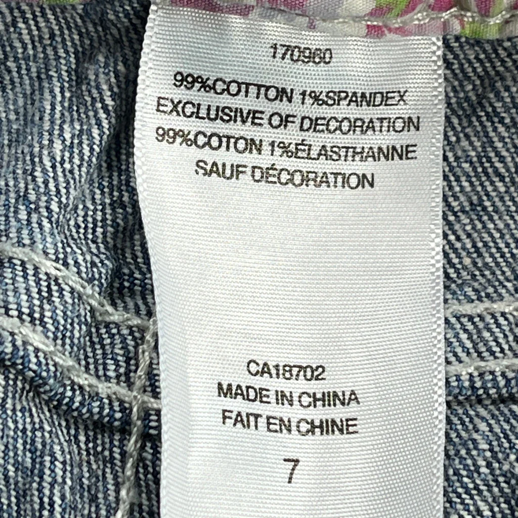 Age 7 Levis Jeans - Small Blue Cotton - Image 3