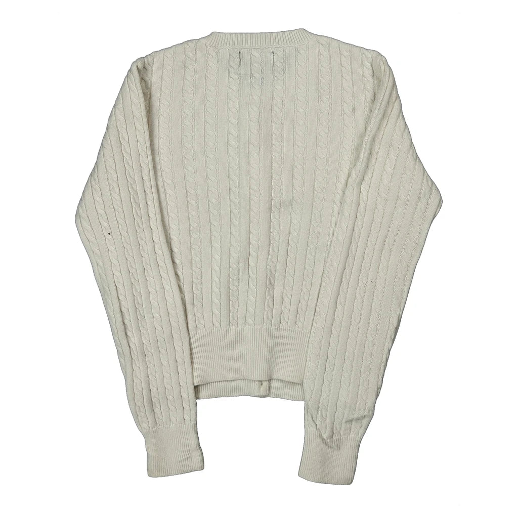 Age 7 Polo By Ralph Lauren Cardigan - Small Cream Cotton - Image 2
