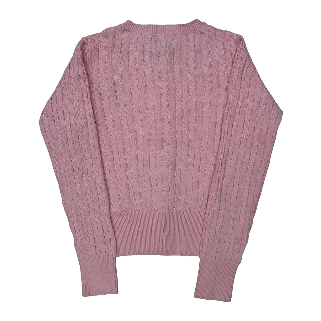 Age 7 Polo By Ralph Lauren Cardigan - Small Pink Cotton - Image 2