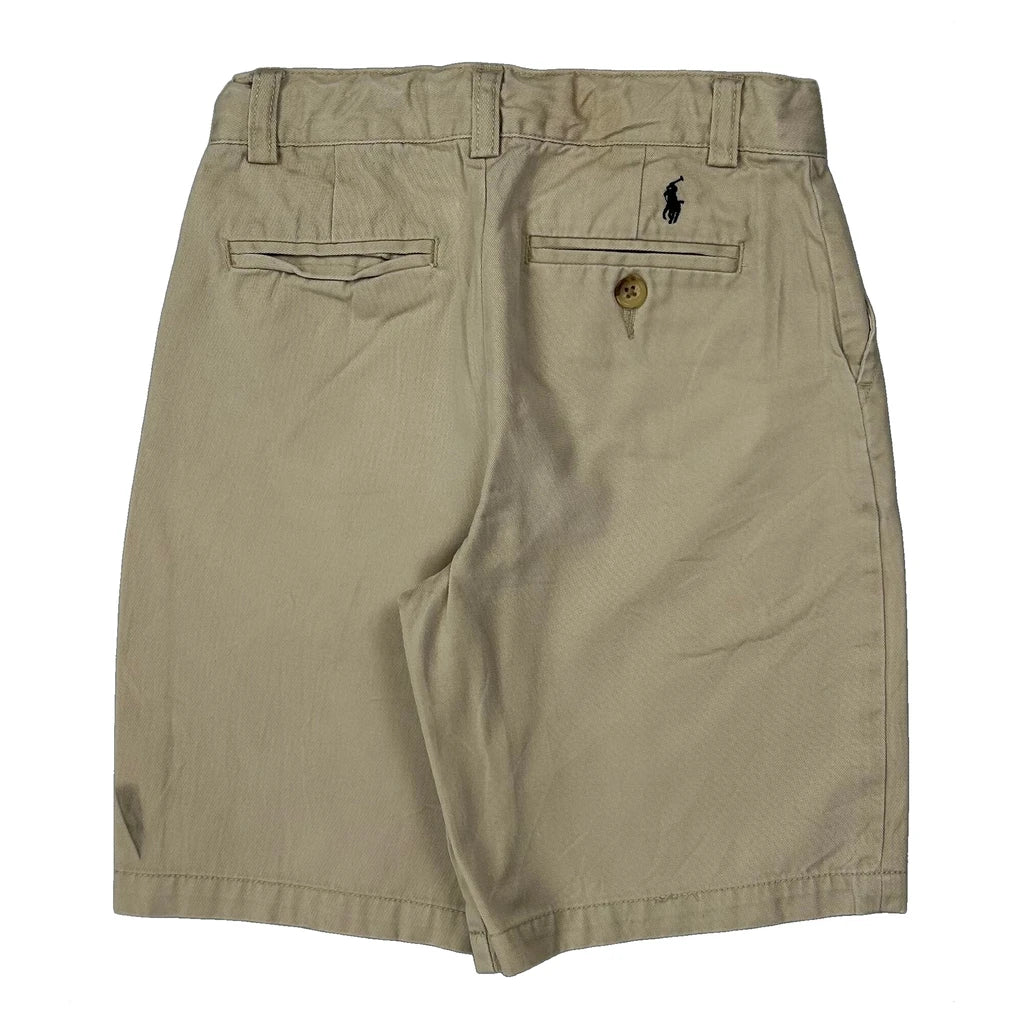 Age 7 Polo By Ralph Lauren Chino Shorts - Small Beige Cotton