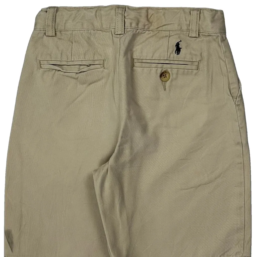 Age 7 Polo By Ralph Lauren Chino Shorts - Small Beige Cotton - Image 4