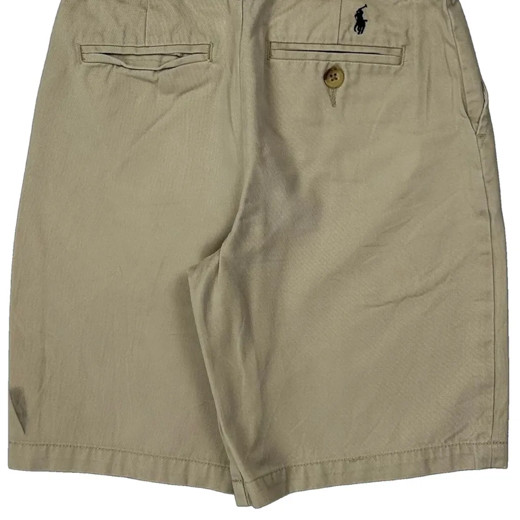 Age 7 Polo By Ralph Lauren Chino Shorts - Small Beige Cotton - Image 5