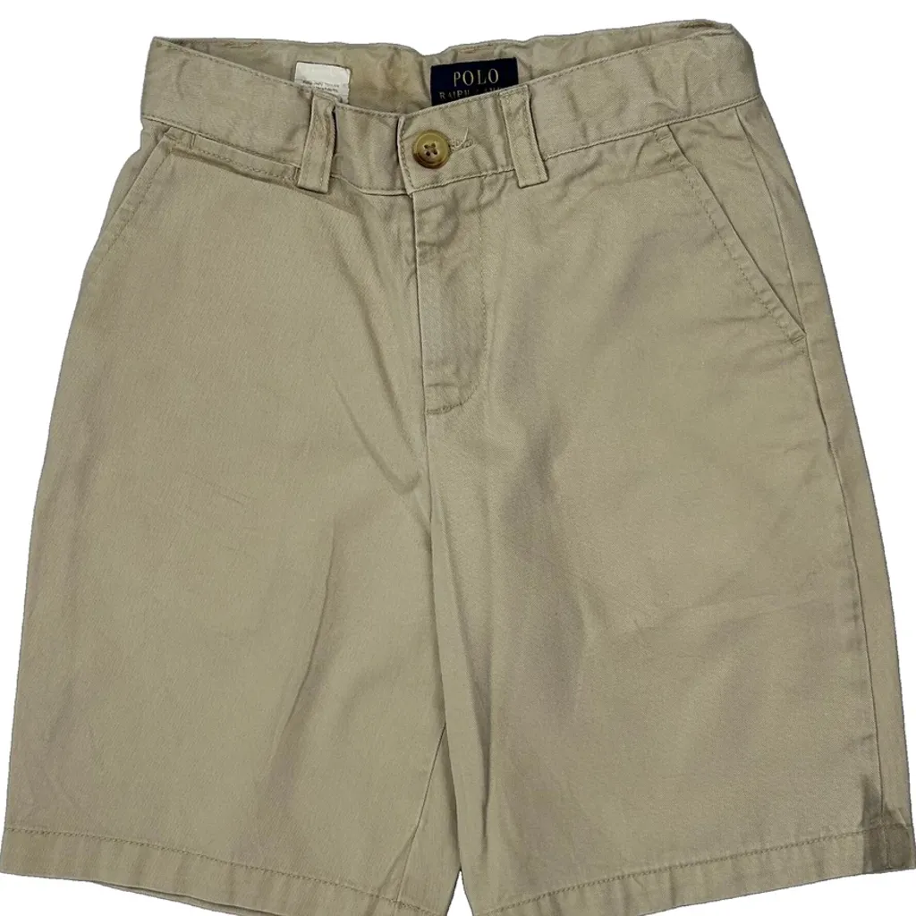 Age 7 Polo By Ralph Lauren Chino Shorts - Small Beige Cotton - Image 6