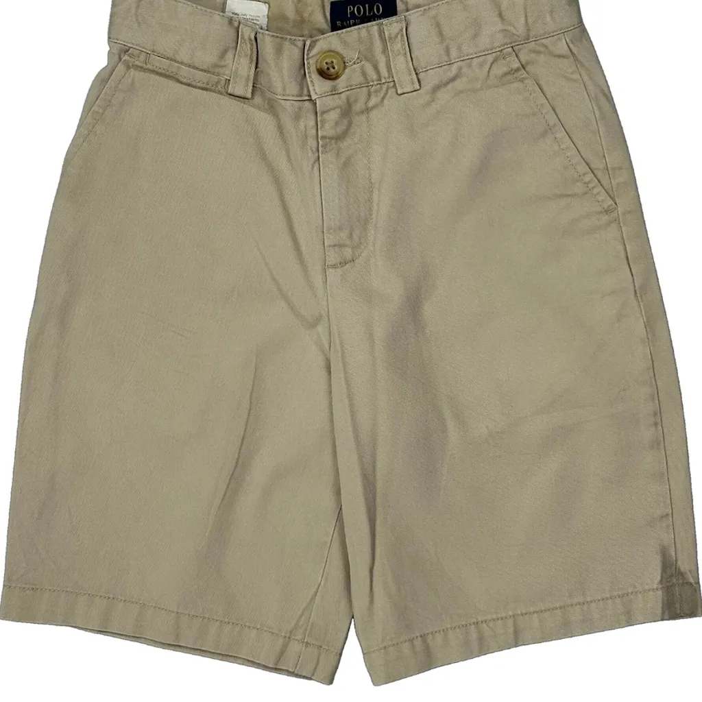 Age 7 Polo By Ralph Lauren Chino Shorts - Small Beige Cotton - Image 7