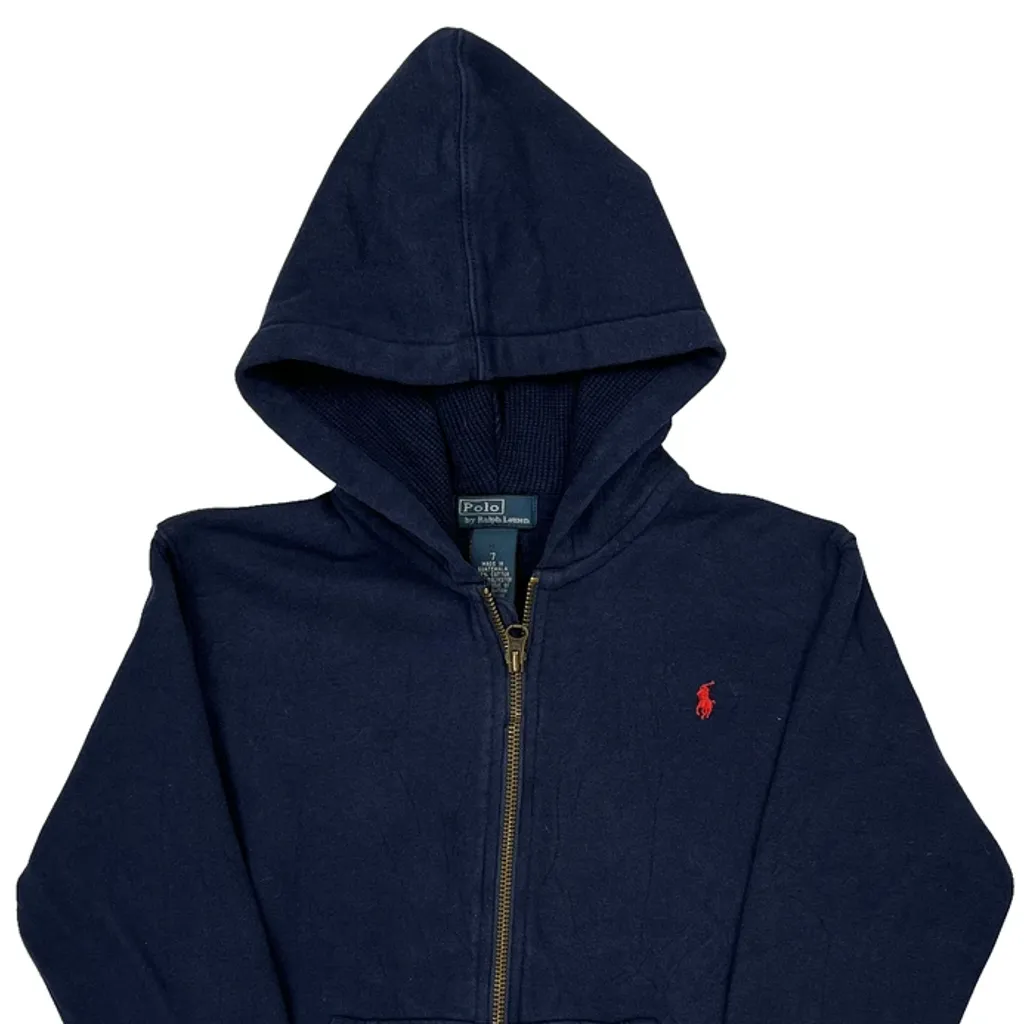 Age 7 Polo By Ralph Lauren Hoodie - Small Blue Cotton Blend - Image 5
