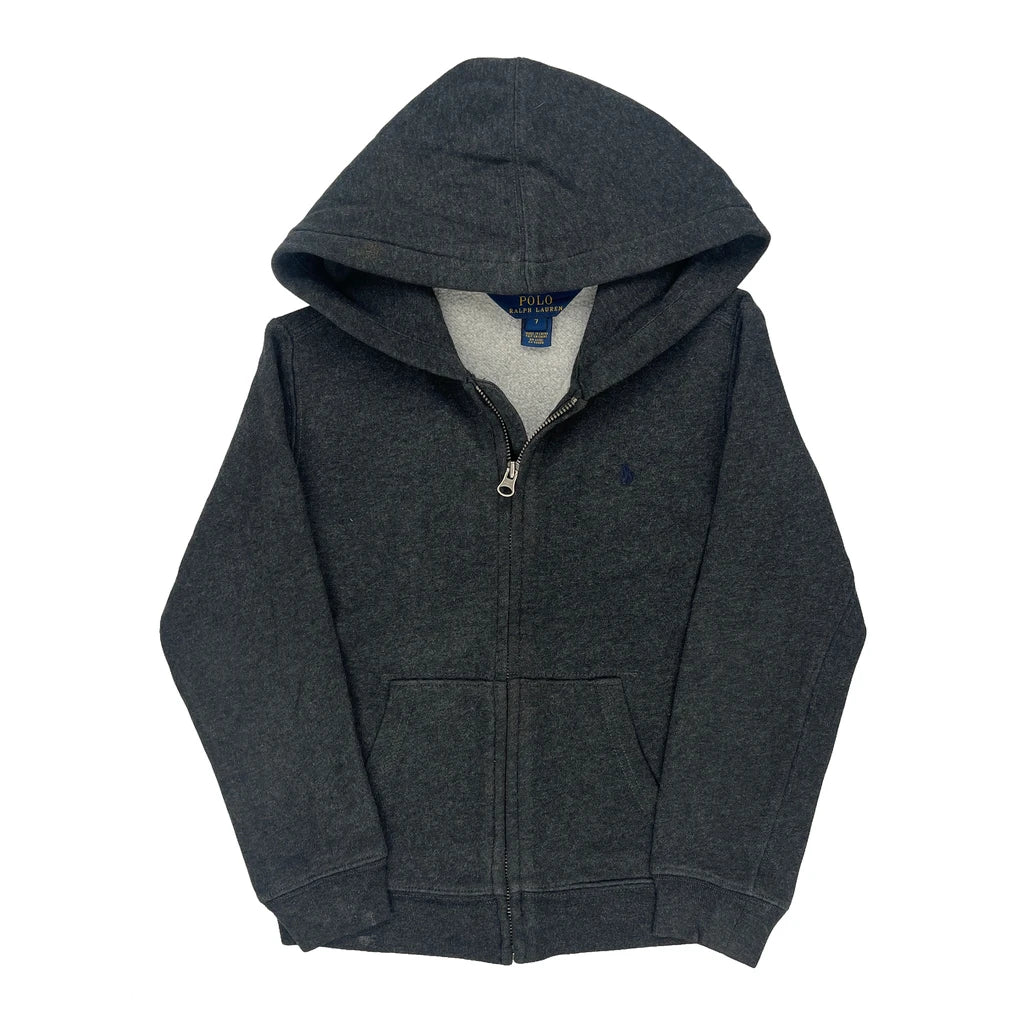 Age 7 Polo By Ralph Lauren Hoodie - Small Gray Cotton