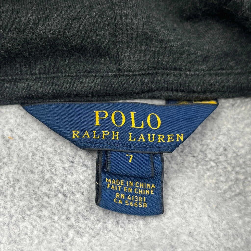 Age 7 Polo By Ralph Lauren Hoodie - Small Gray Cotton - Image 3