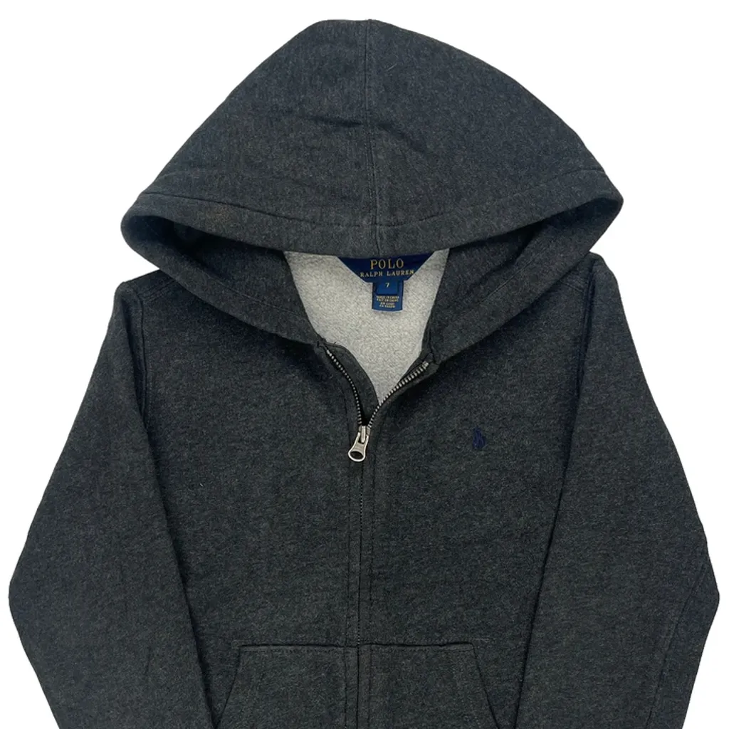 Age 7 Polo By Ralph Lauren Hoodie - Small Gray Cotton - Image 5
