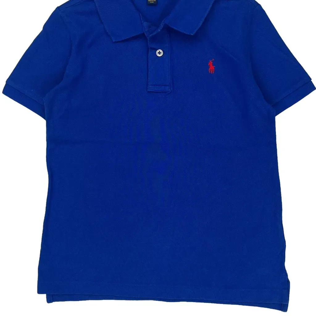 Age 7 Polo By Ralph Lauren Polo Shirt - Small Blue Cotton - Image 5