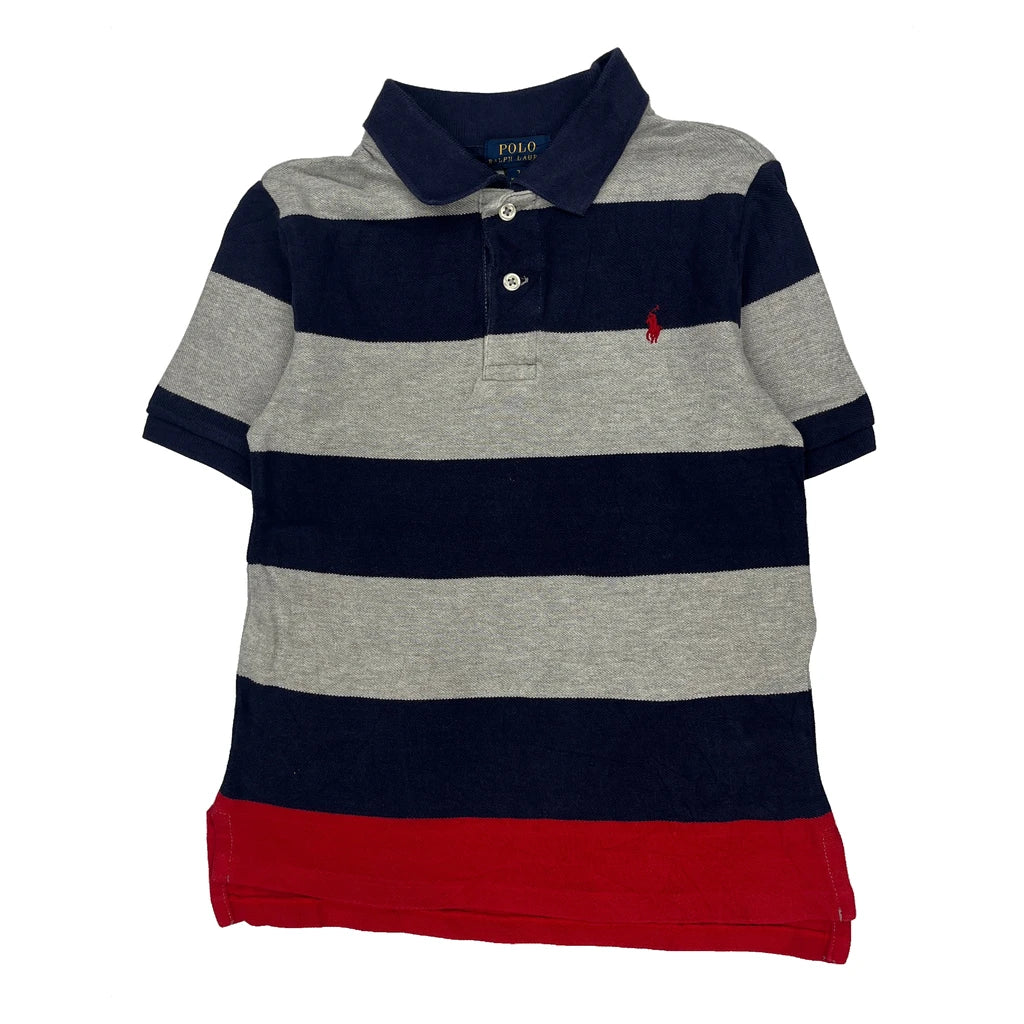 Age 7 Polo By Ralph Lauren Polo Shirt - Small Gray Cotton