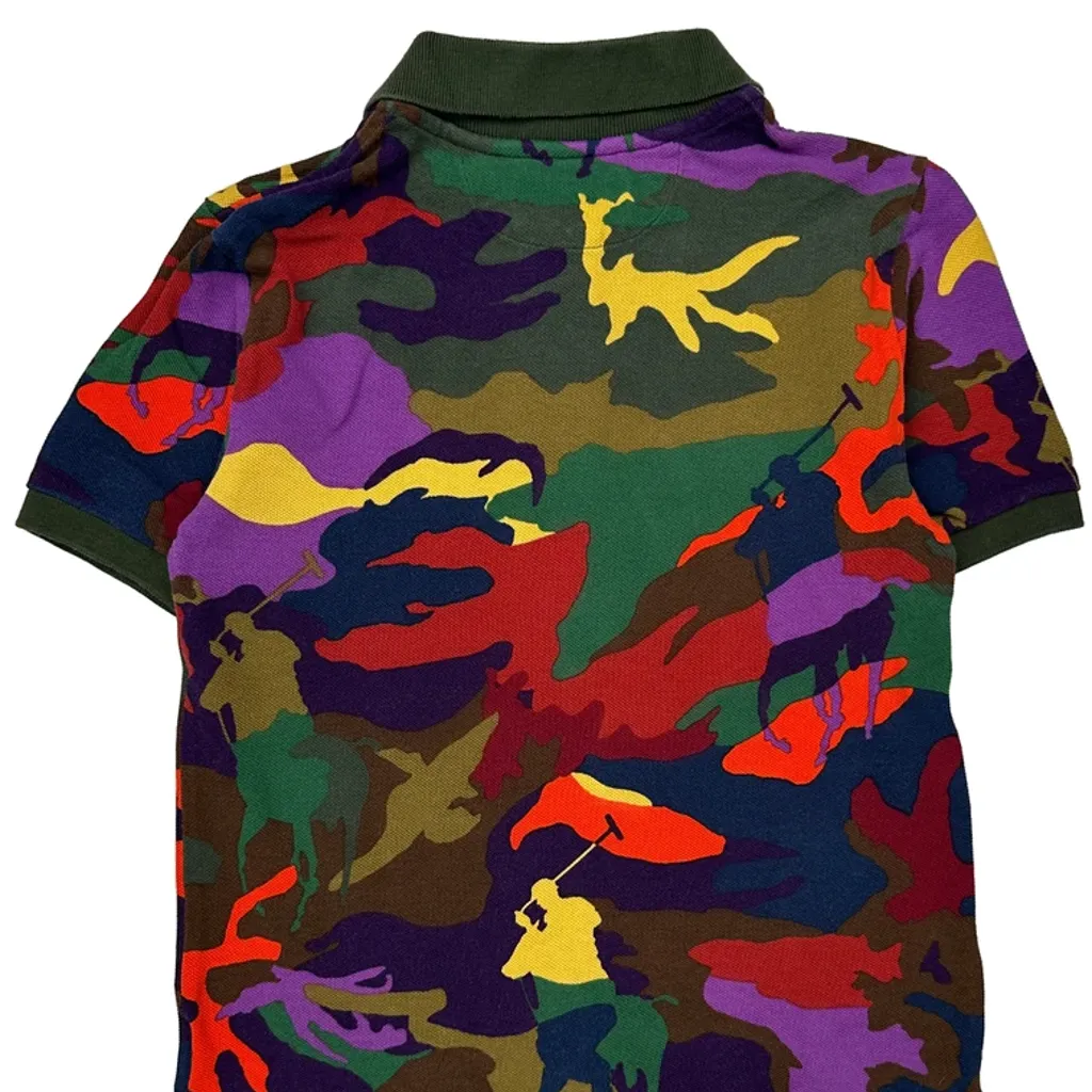 Age 7 Polo By Ralph Lauren Camo Polo Shirt - Small Multicoloured Cotton - Image 6