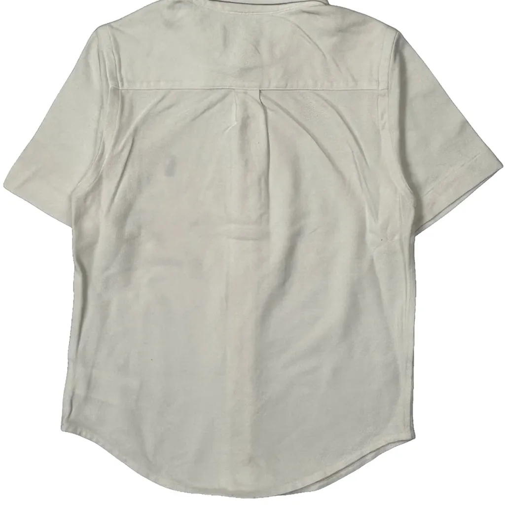 Age 7 Polo By Ralph Lauren Short Sleeve Shirt - Small White Cotton - Image 6