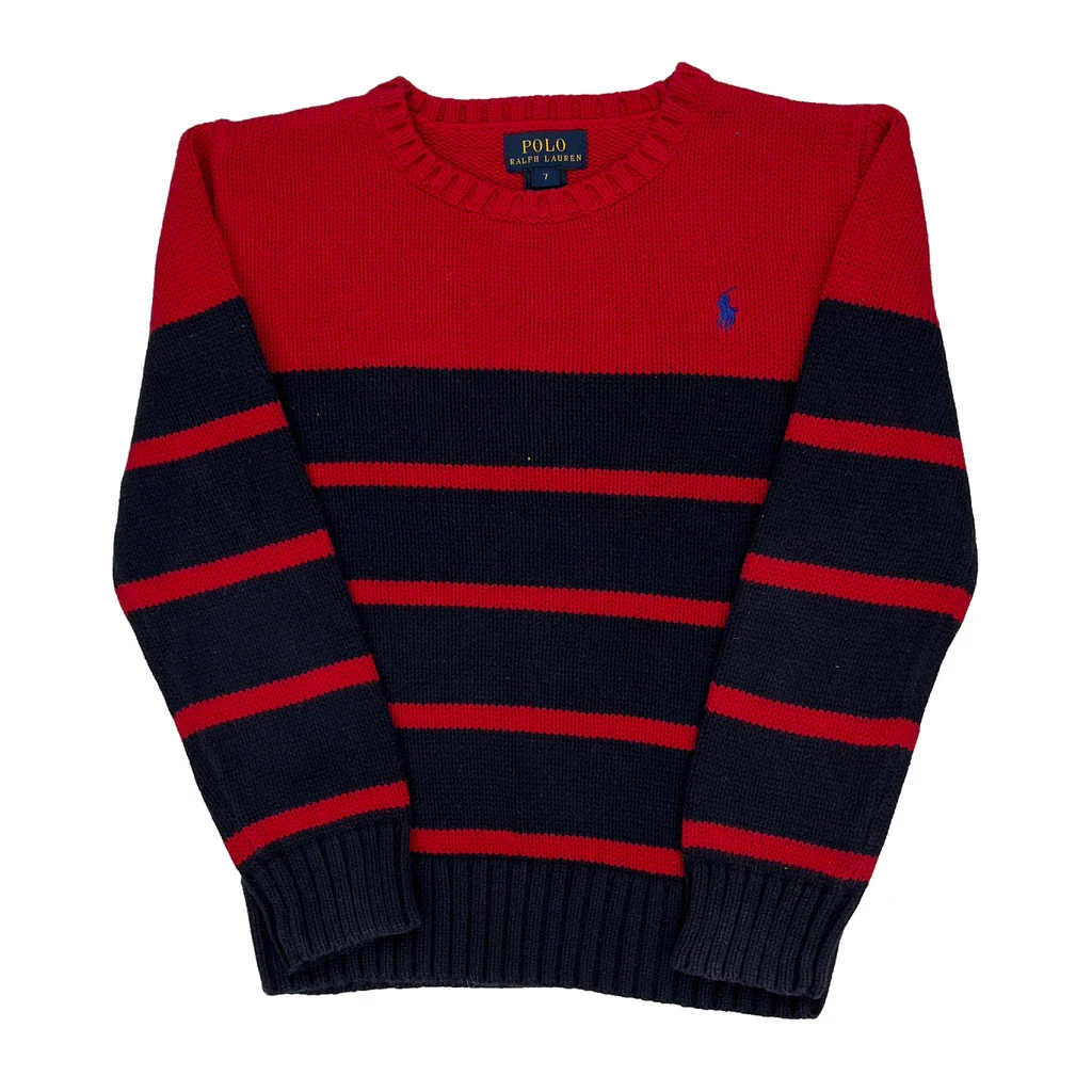 Age 7 Polo By Ralph Lauren Sweater - Small Navy Cotton