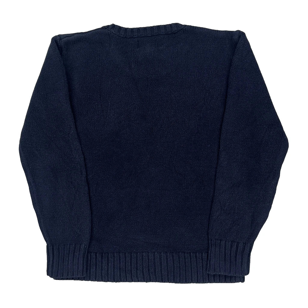 Age 7 Polo By Ralph Lauren Sweater - Small Navy Cotton - Image 2