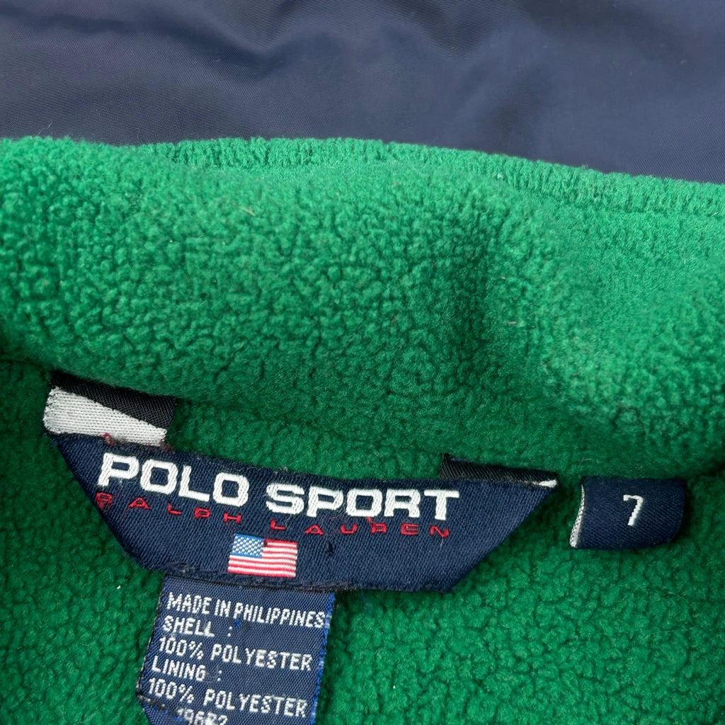 Age 7 Polo Sport Windbreaker - Small Blue Polyester - Image 3