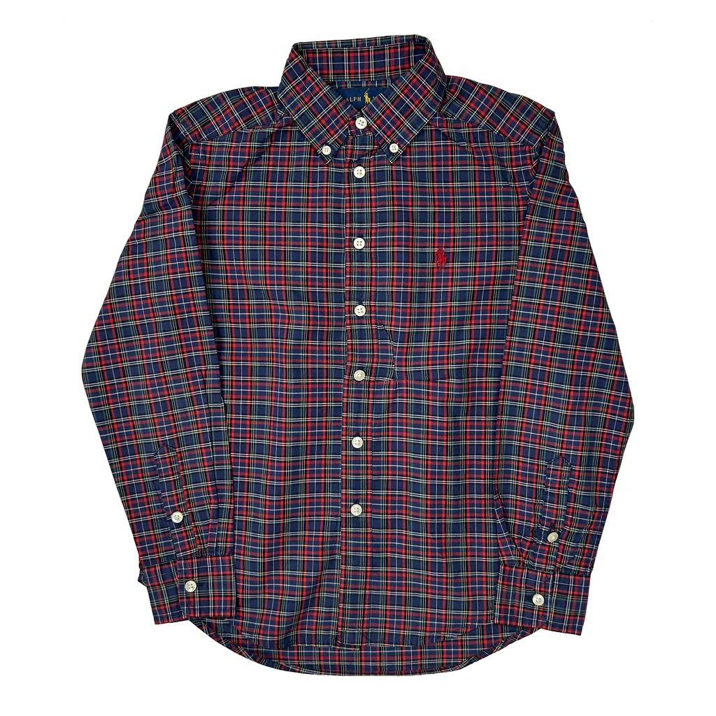 Age 7 Ralph Lauren Checked Shirt - Small Multicoloured Cotton