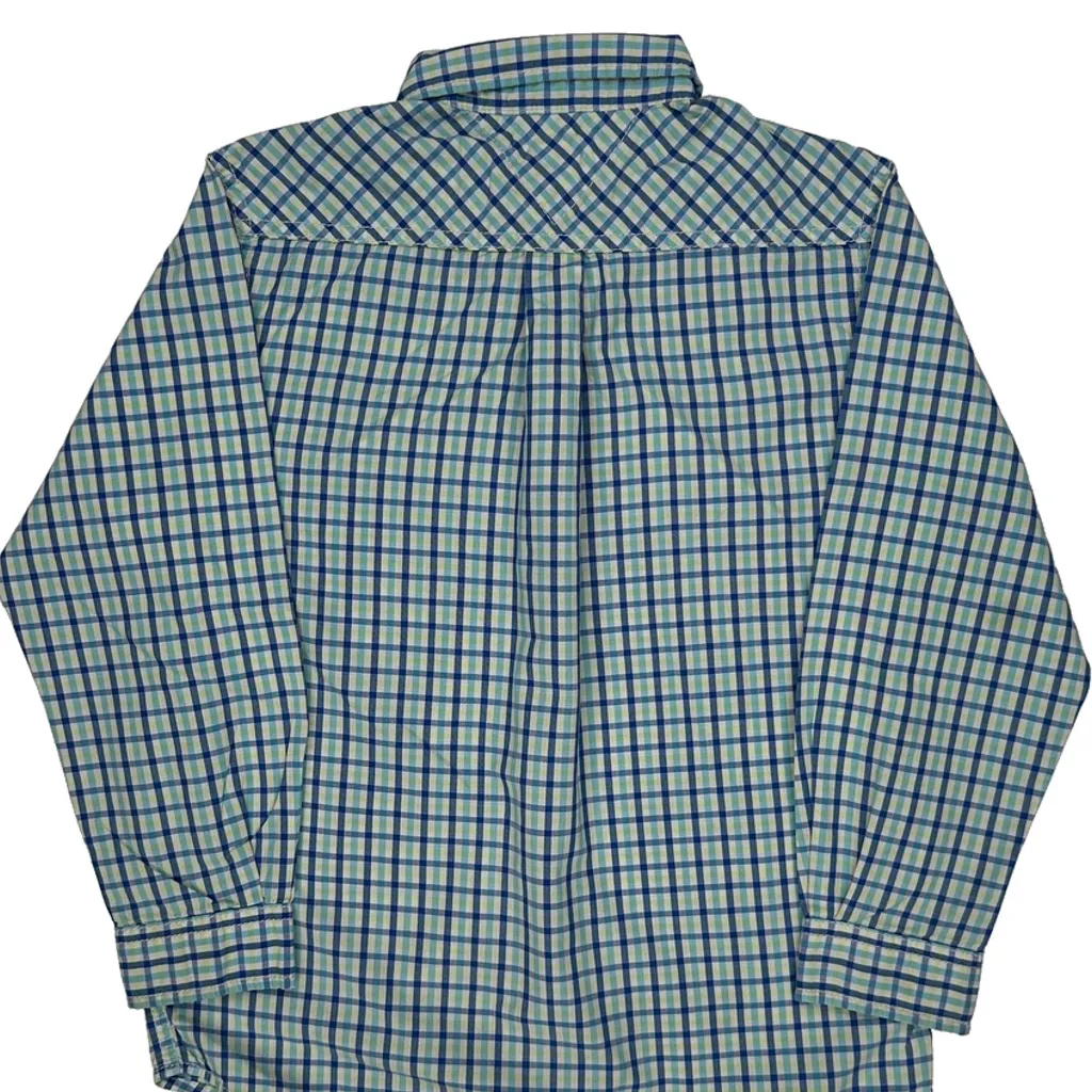 Age 7 Tommy Hilfiger Checked Shirt - Small Blue Cotton - Image 7