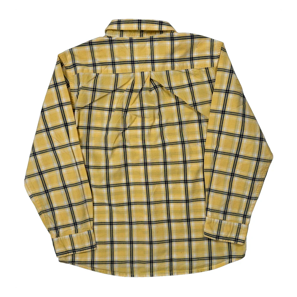Age 7 Tommy Hilfiger Checked Shirt - Small Yellow Cotton - Image 2