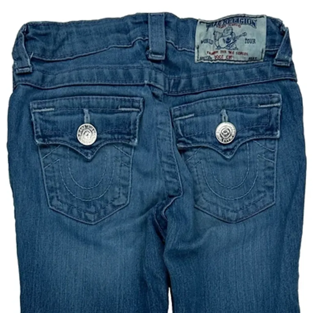 Age 7 True Religion Jeans - Medium Blue Denim - Image 5
