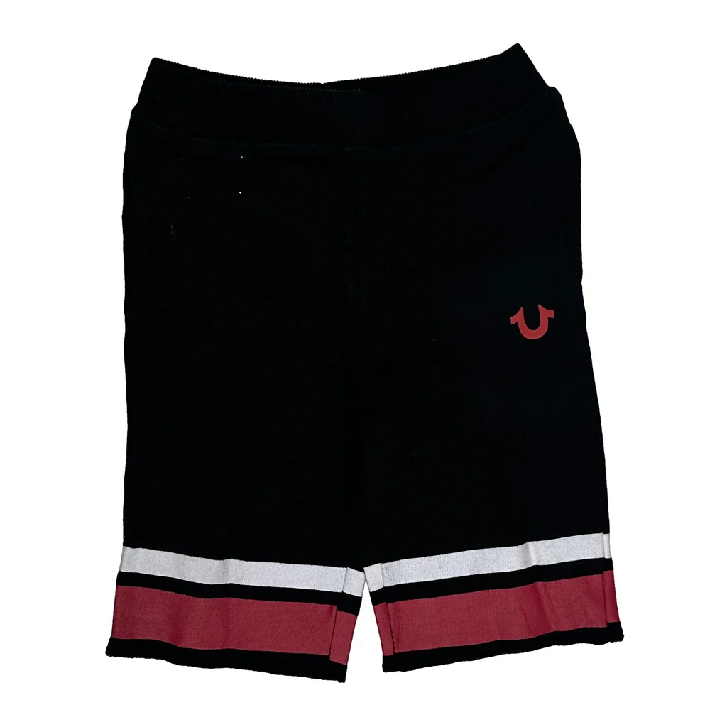 Age 7 True Religion Shorts - Medium Black Cotton - Image 2