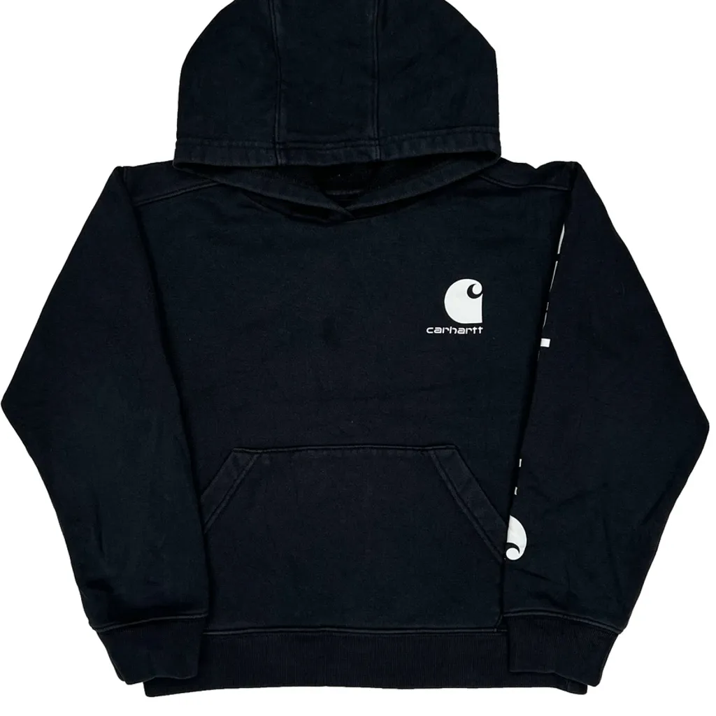 Age 8-10 Carhartt Hoodie - Small Black Cotton - Image 4