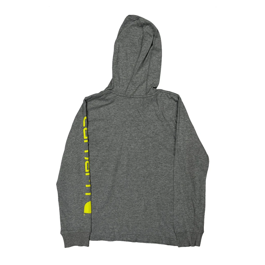 Age 8-10 Carhartt Hoodie - Small Gray Cotton - Image 2
