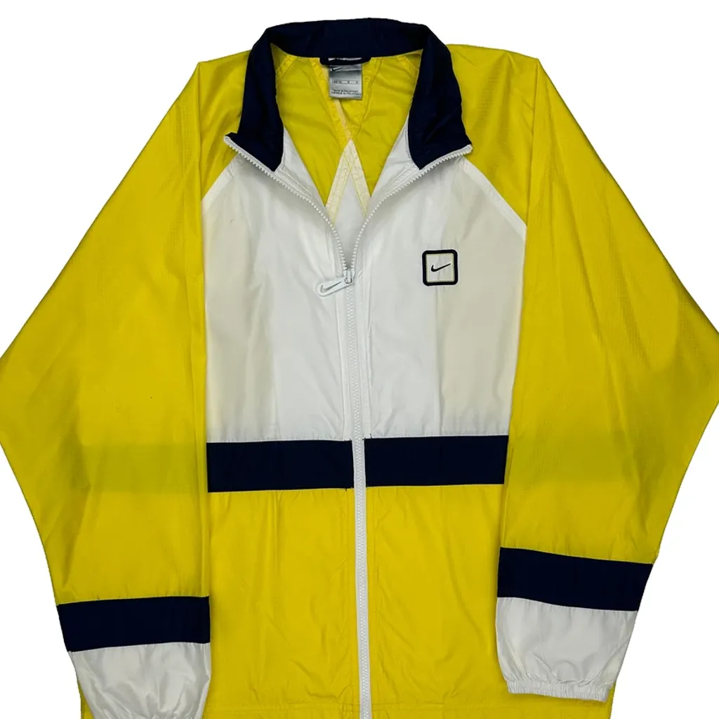Age 8-10 Nike Windbreaker - Medium Yellow Polyester - Image 5