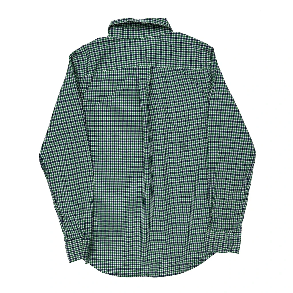 Age 8-10 Ralph Lauren Checked Shirt - Medium Green Cotton - Image 2