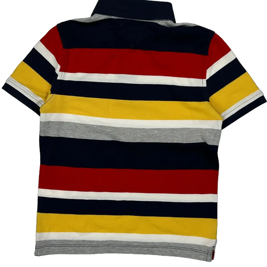 Age 8-10 Tommy Hilfiger Polo Shirt - Medium Multicoloured Cotton - Image 6