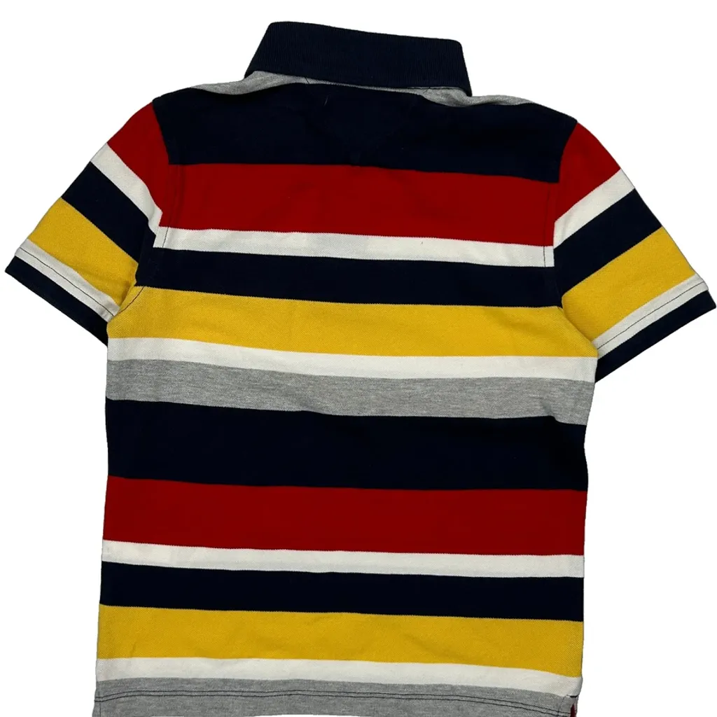 Age 8-10 Tommy Hilfiger Polo Shirt - Medium Multicoloured Cotton - Image 7