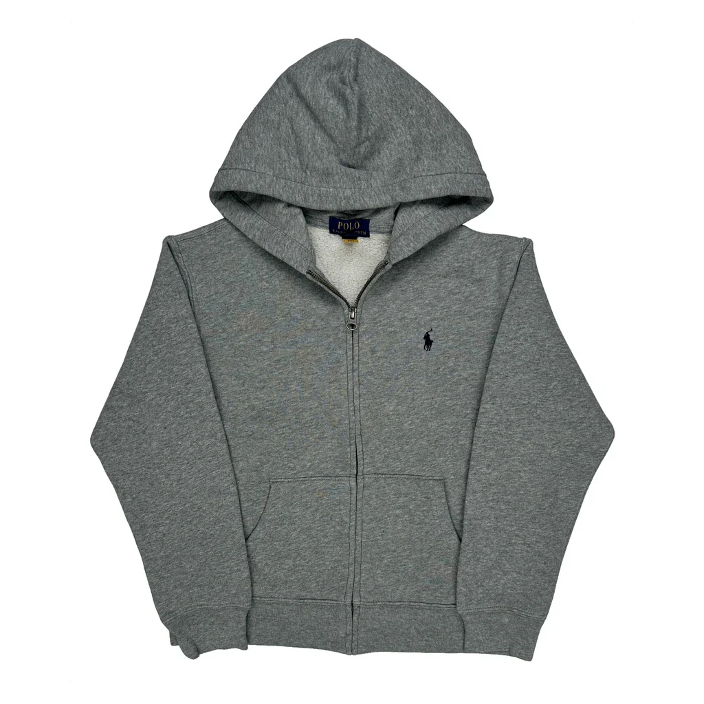 Age 8-9 Polo By Ralph Lauren Hoodie - Medium Grey Cotton