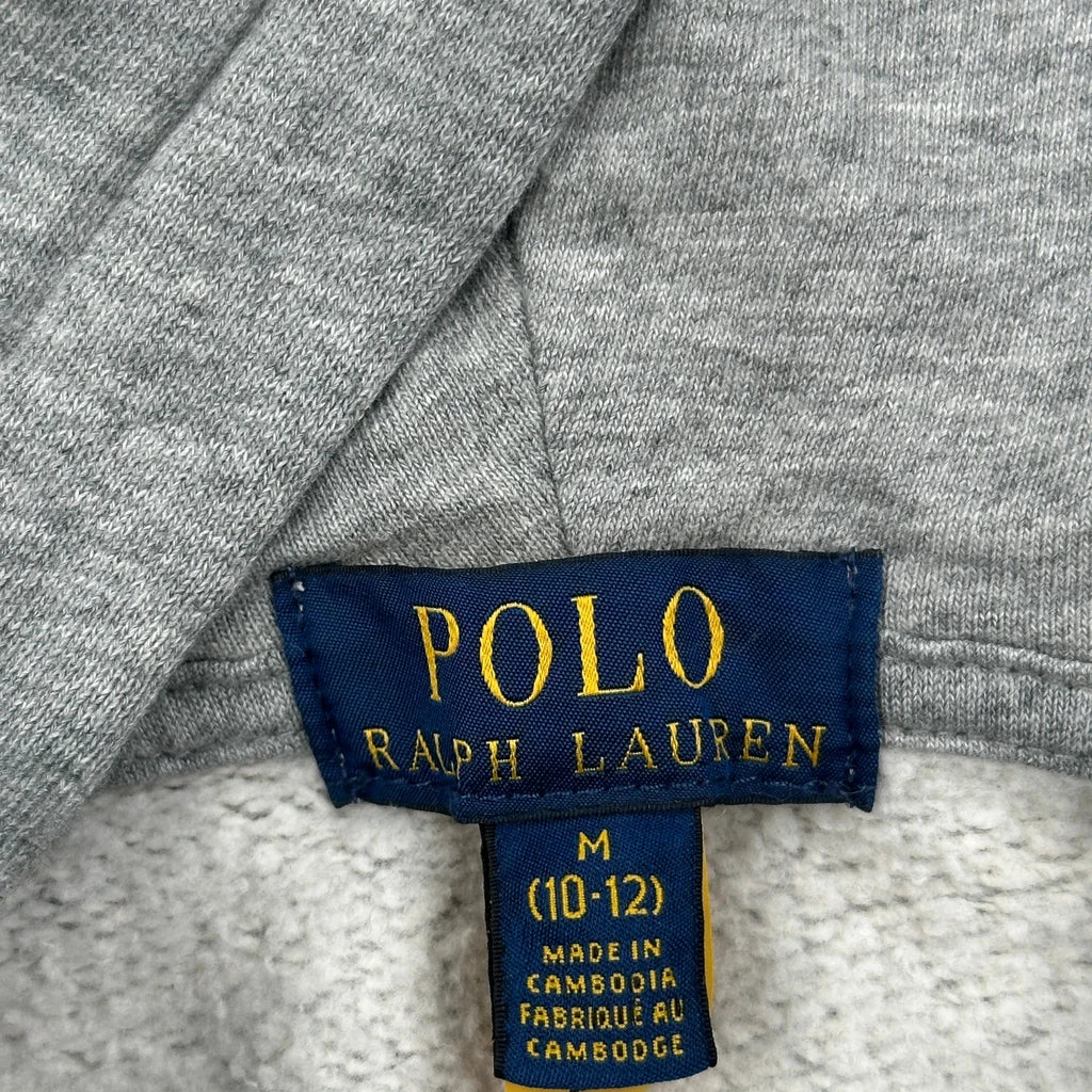 Age 8-9 Polo By Ralph Lauren Hoodie - Medium Grey Cotton - Image 3