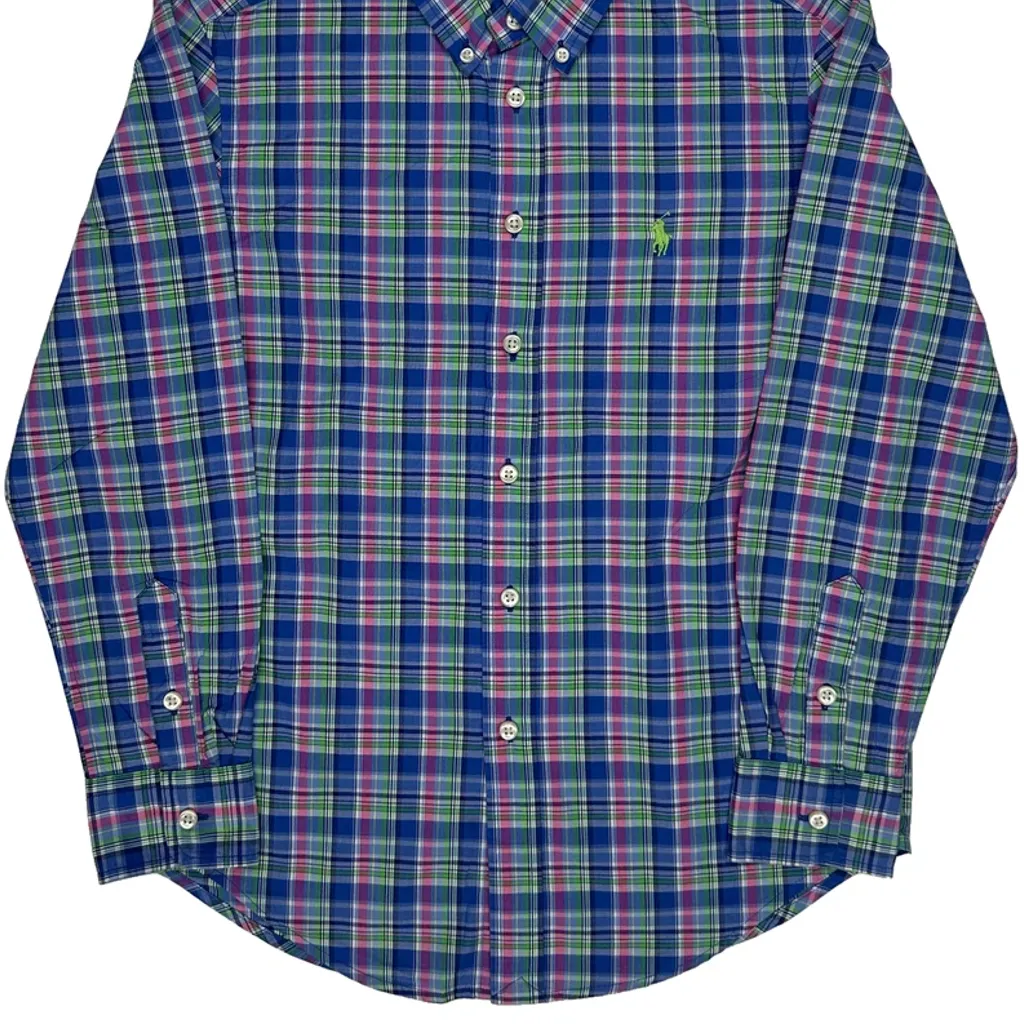 Age 8-9 Ralph Lauren Checked Shirt - Medium Multicoloured Cotton - Image 4