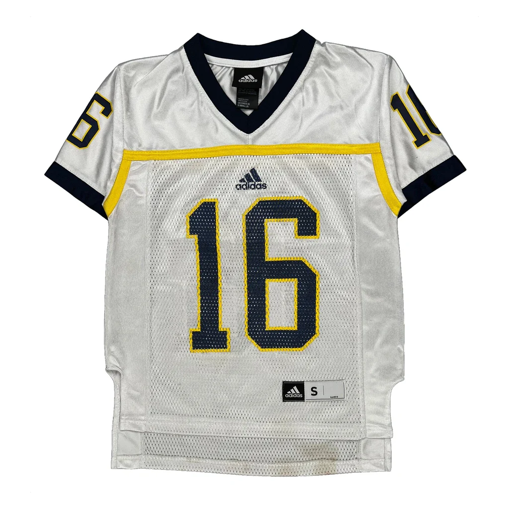 Age 8 Adidas Football Football Jersey - Small Blue Polyester