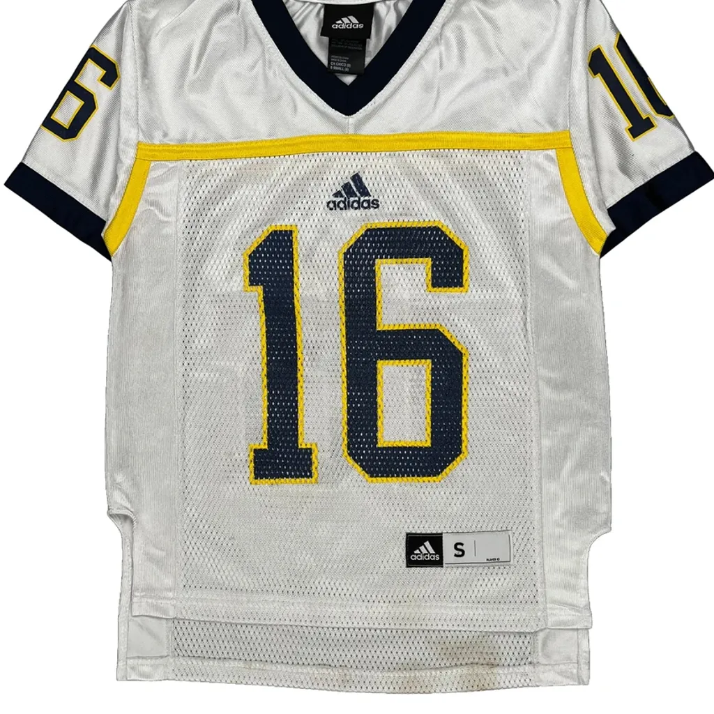Age 8 Adidas Football Football Jersey - Small Blue Polyester - Image 4