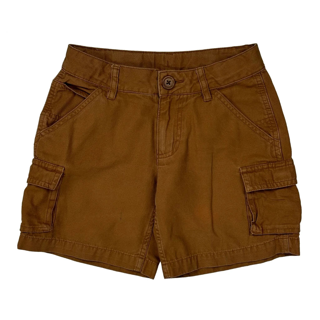Age 8 Carhartt Cargo Shorts - Medium Brown Cotton - Image 2
