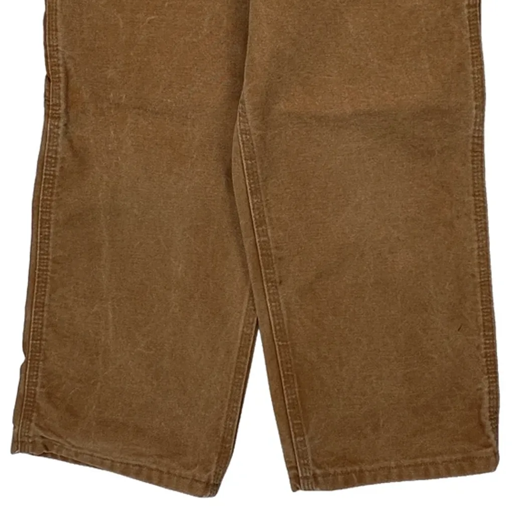 Age 8 Carhartt Double Knee Carpenter Trousers - Small Brown Cotton - Image 5
