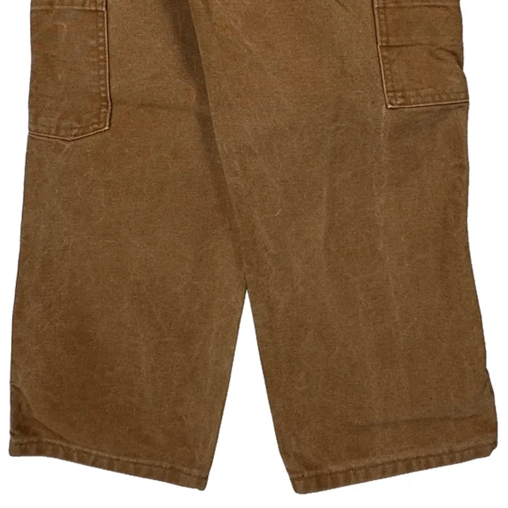 Age 8 Carhartt Double Knee Carpenter Trousers - Small Brown Cotton - Image 7