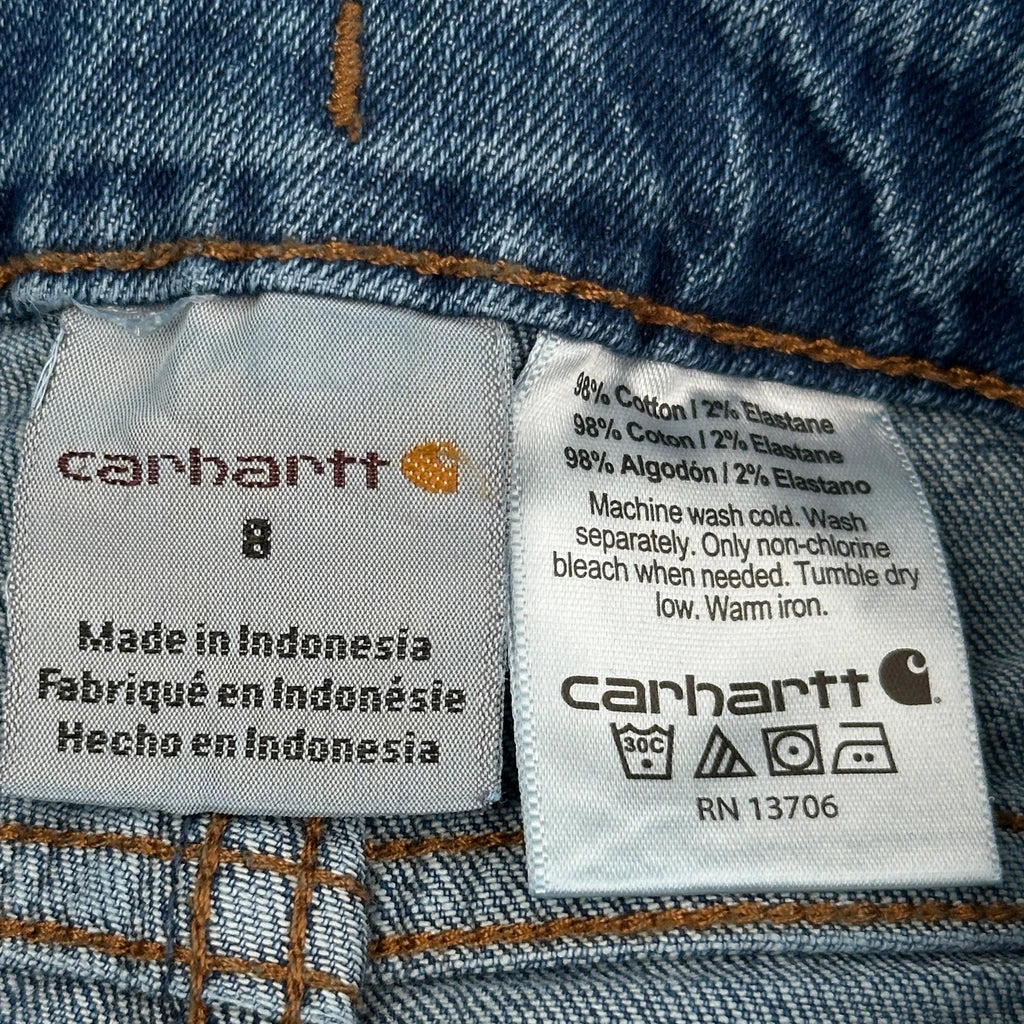 Age 8 Carhartt Jeans - Medium Blue Cotton - Image 3