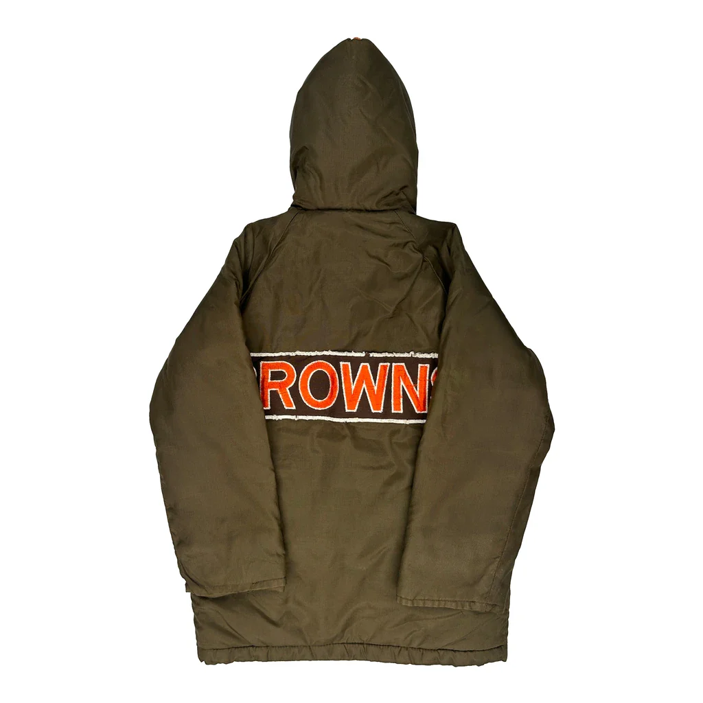 Age 8 Chicago Browns Nfl Jacket - Small Brown Polyester - Image 2