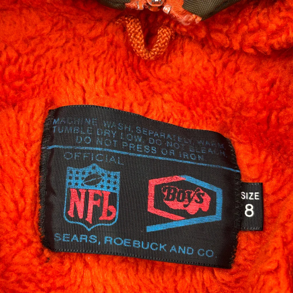 Age 8 Chicago Browns Nfl Jacket - Small Brown Polyester - Image 3