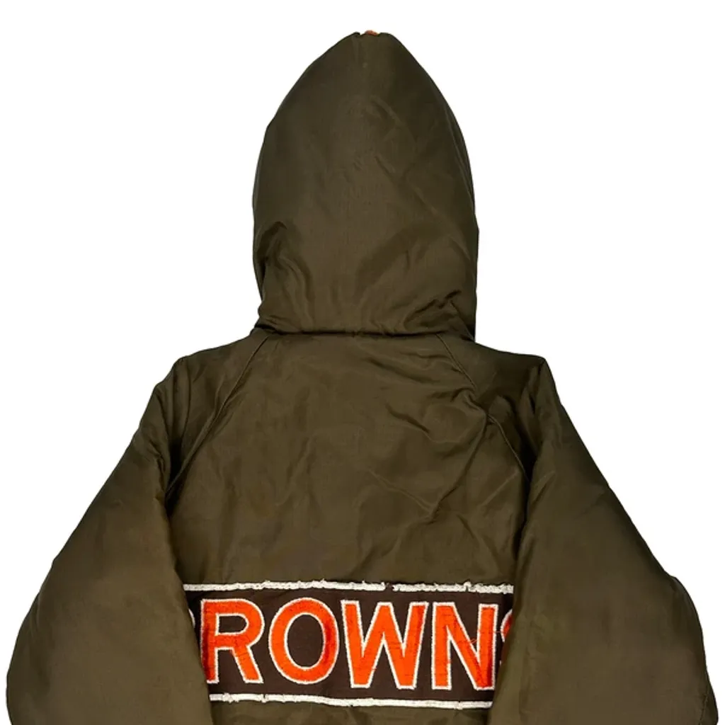 Age 8 Chicago Browns Nfl Jacket - Small Brown Polyester - Image 6