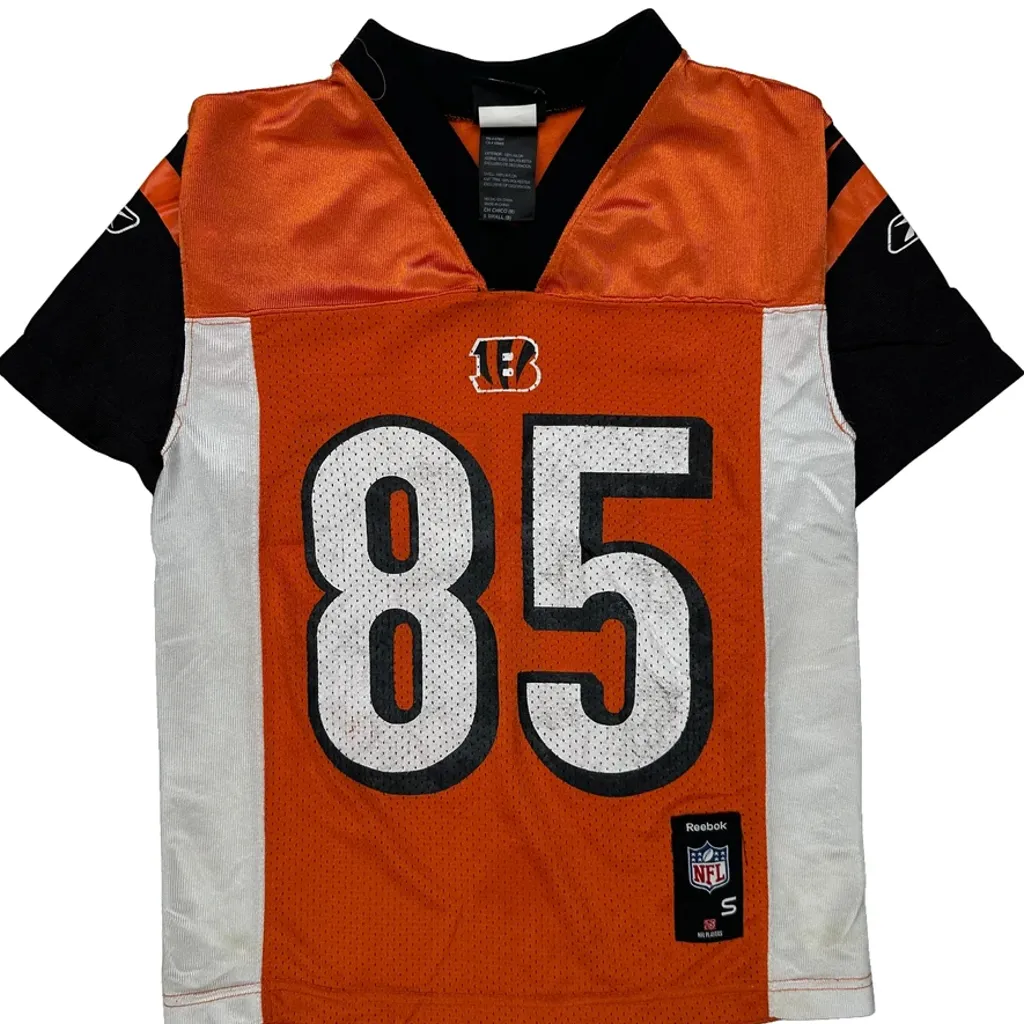 Age 8 Cincinnati Bengals Reebok Nfl Jersey - Small Orange Polyester - Image 5