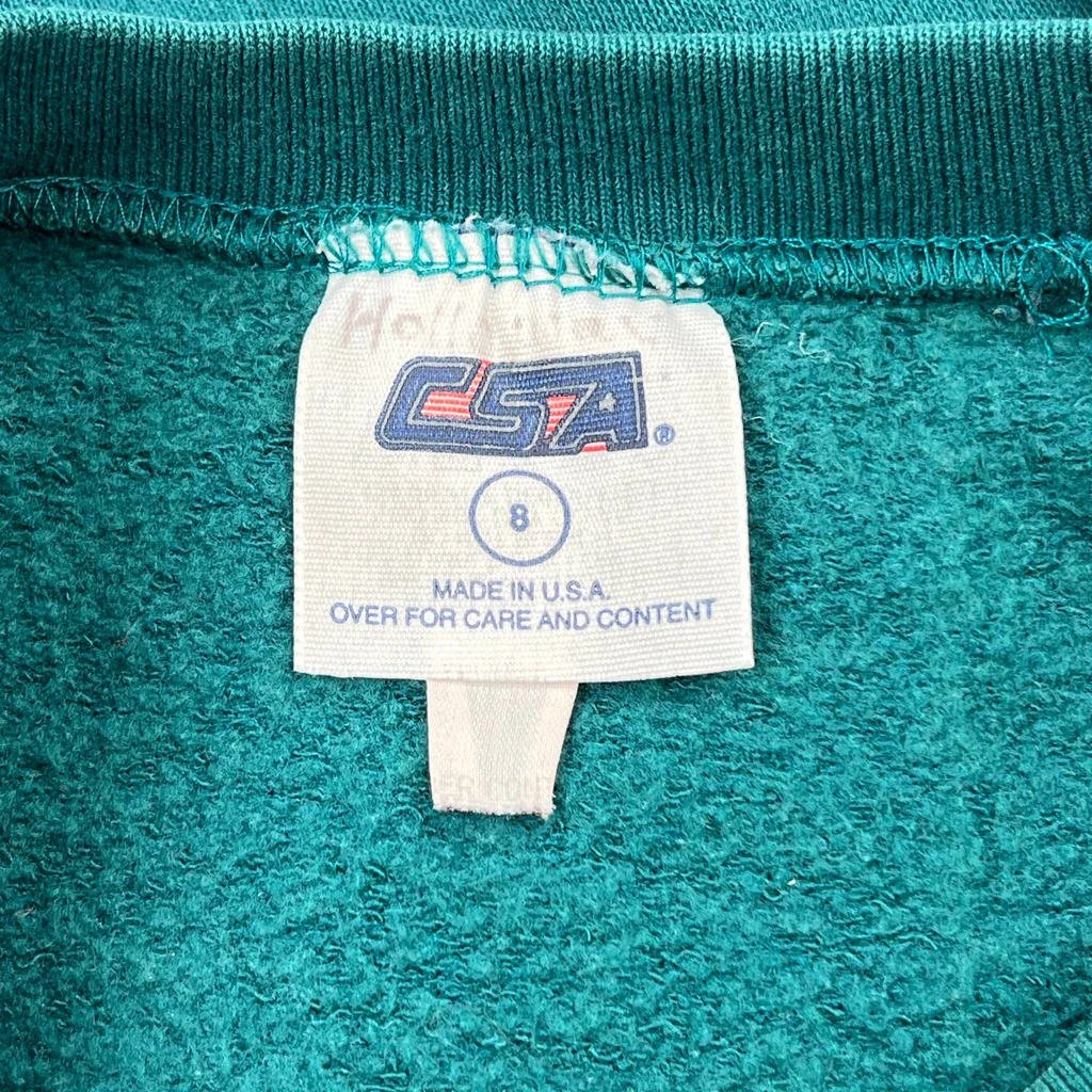 Age 8 Csa Eagles Sweatshirt - Small Green Cotton - Image 3