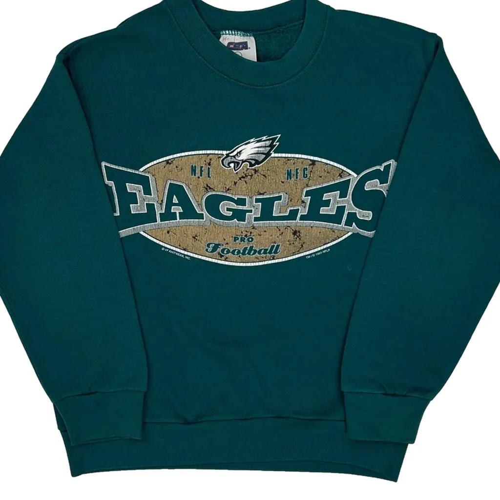 Age 8 Csa Eagles Sweatshirt - Small Green Cotton - Image 4