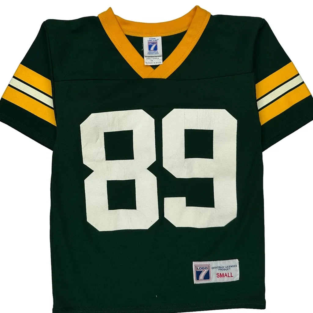 Age 8 Green Bay Packers Logo Athletics Nfl Jersey - Small Green Polyester - Image 4